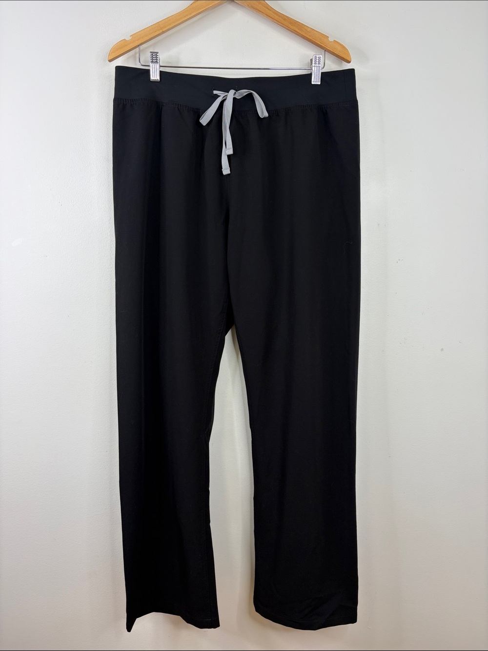 Figs Scrub Pants Womens XL Black HR Livingston Straight Leg Hospital Uniform